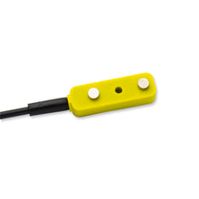 aktiver Wassersensor SHT8815 mit unipolarem Widerstand, von unten mit den vernickelten Messingkontakten