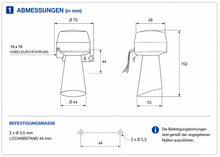 Signalhupe 230V Akustische Warnsirene 100dB