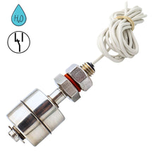 SHT 5015 Mini-Schwimmerschalter aus V2A-Edelstahl mit Wechslerkontakt (SPDT), 2,5 m Anschlusskabel und Gewindemontage zur zuverlässigen Pegelüberwachung in Tanks, Behältern und Maschinen.