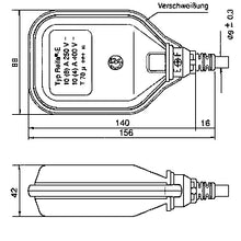Schwimmerschalter SHT 5019 SPDT-Kontakt ideal für verschmutztes Wasser