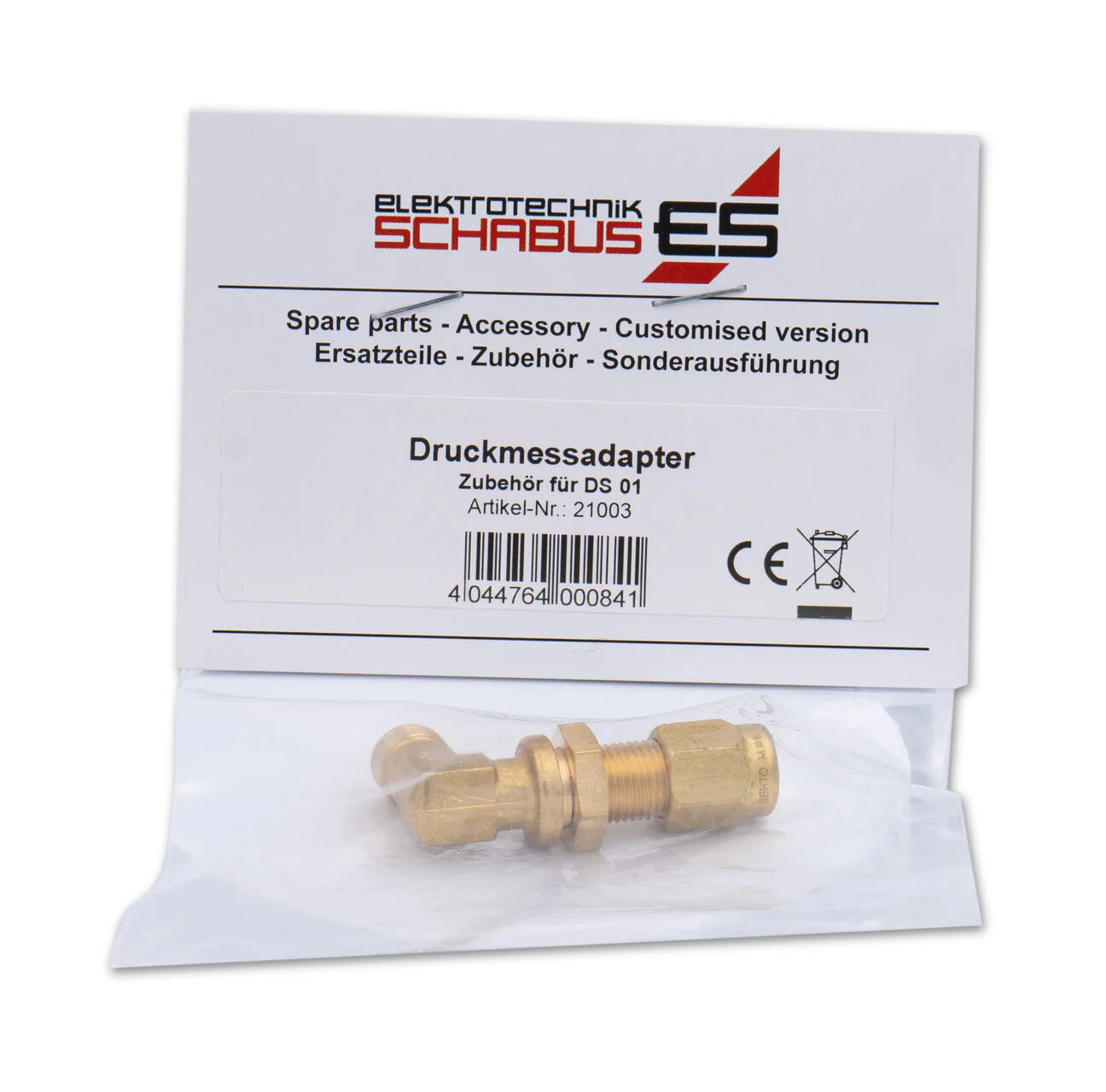 Pressure measuring adapter accessories DS01