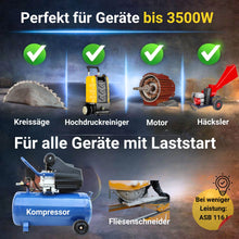 ASB 120 Anlaufstrombegrenzer für hohe Leistungsgeräte bis 3500 W geeignet, alle Geräte die unter Last starten