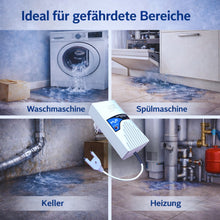 Wassermelder für Bereiche wie Waschmaschine, Spülmaschine, Keller, Heizung
