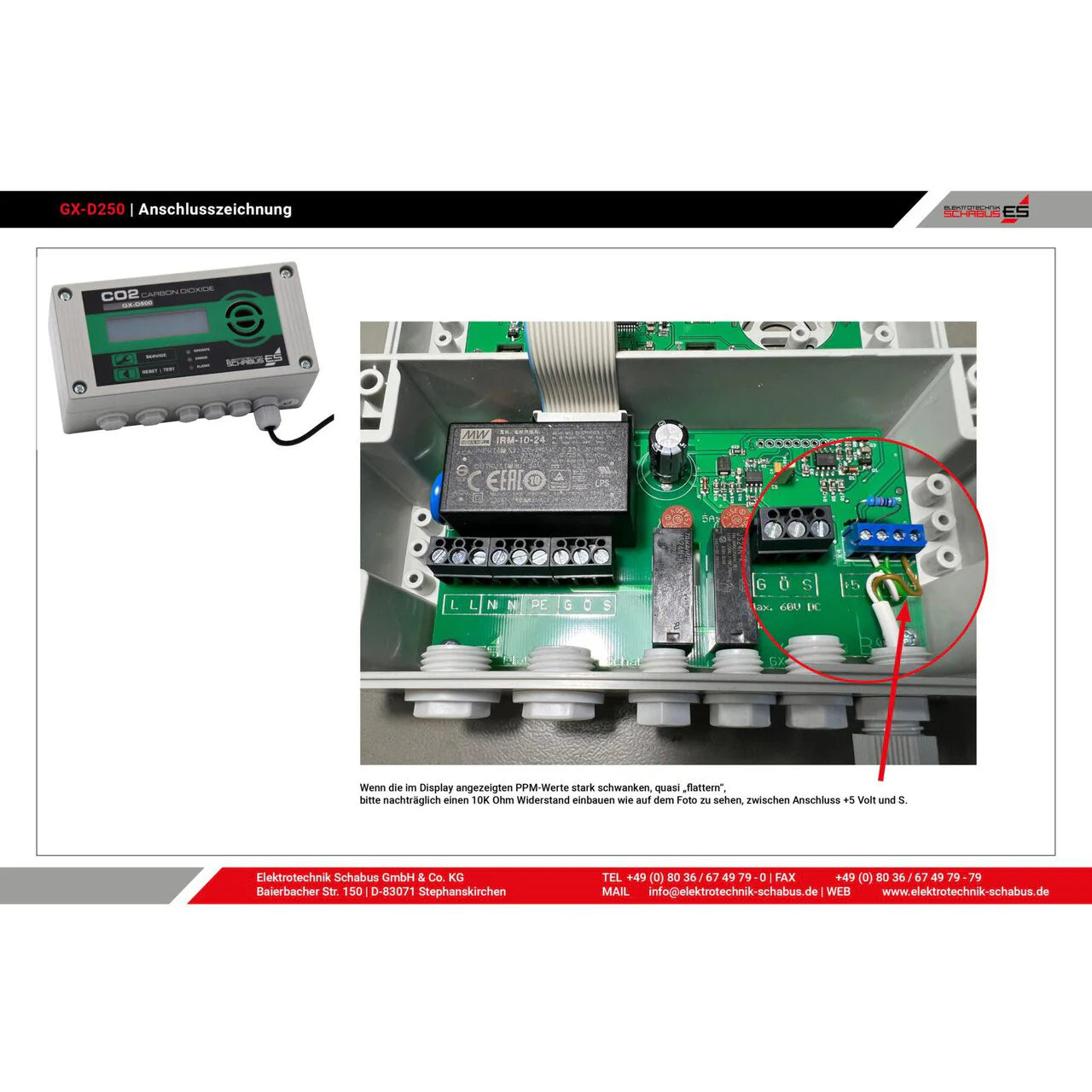 Profi CO2 Melder GX-D250 für Wohn- und Büroräume, weil gute Luft keine Kompromisse kennt