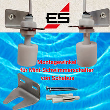 Anschauungsbild Montagewinkel mit Schwimmerschalter montiert