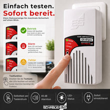 GX-B1pro Gaswarner mit Testtaste, LED-Statusanzeige und einfacher Funktionskontrolle für maximale Sicherheit im Alltag.