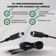DC-Verlängerungskabel für SCHABUS CO₂-Ampeln