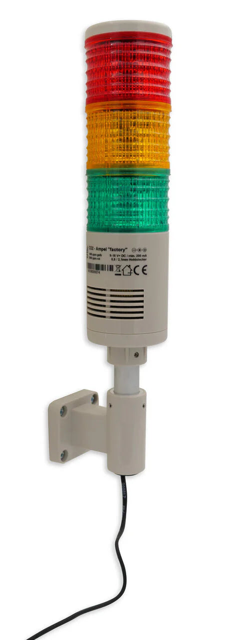 CO2-Ampel "Factory" für gute Luft in Fabrik, Produktion, Werkstatt