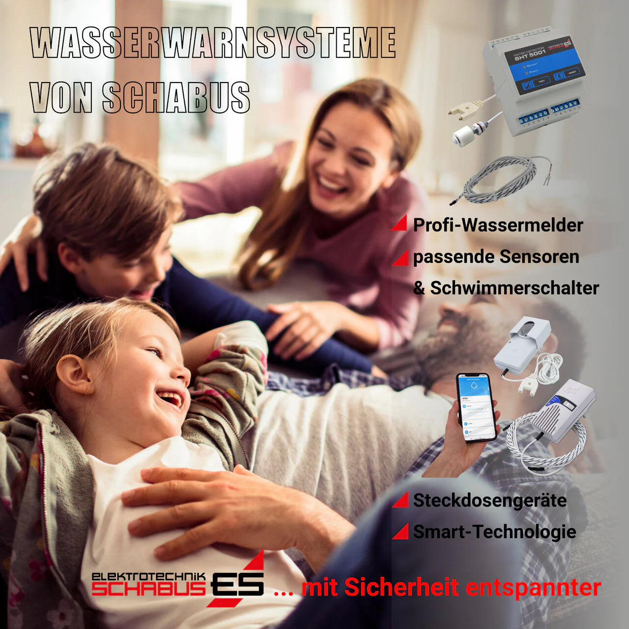Wassersensor SHT 5800 für Kanten- und Bodenmontage
