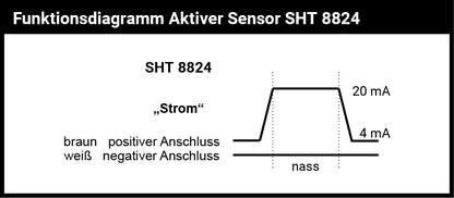 Aktiver Wassersensor SHT 8824 Schaltprinzip "gesteuerte Konstantstromsenke"