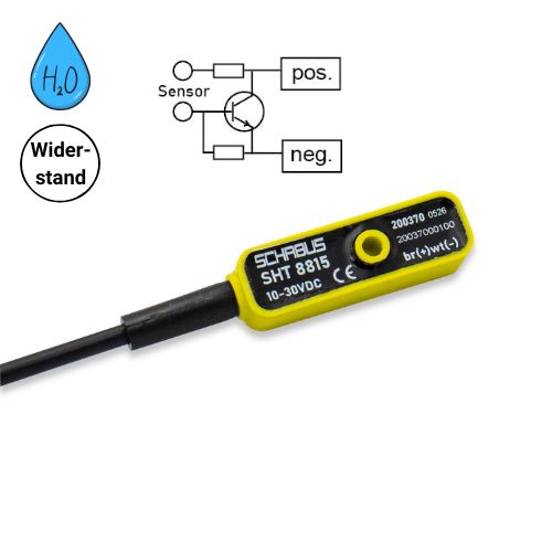 SHT 8815 Aktiver Wassersensor für externe Steuergeräte, Schaltprinzip "unipolarer Widerstand"