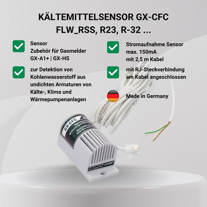 Gassensor GX-CFC für Kältemittel R32