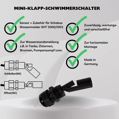 Klappschwimmerschalter Kunststoff