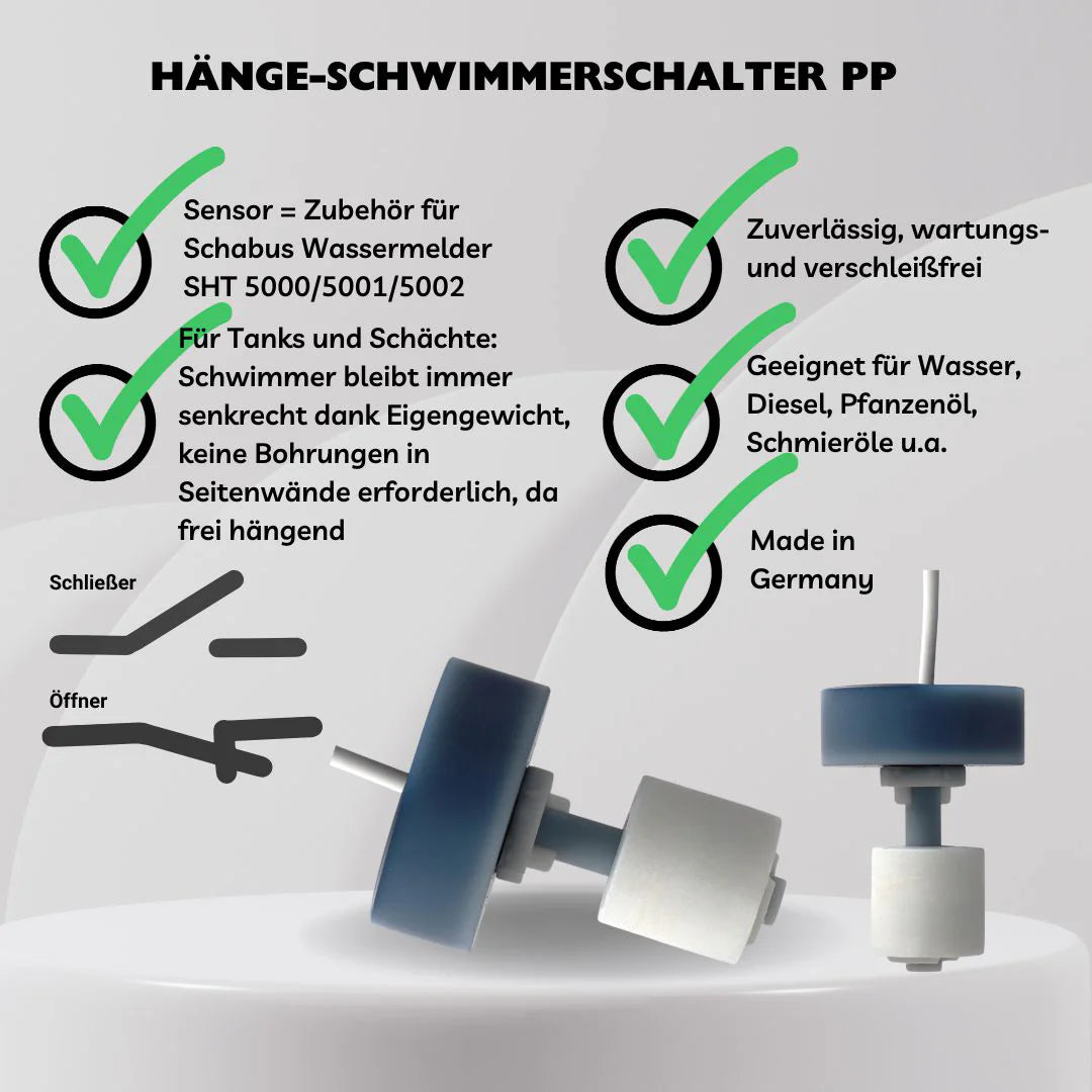 Hänge-Schwimmerschalter Kunststoff