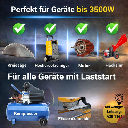 ASB 120 Anlaufstrombegrenzer für hohe Leistungsgeräte bis 3500 W geeignet, alle Geräte die unter Last starten