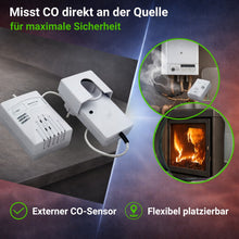 CO Melder misst CO direkt an der Quelle da flexibel platzierbar