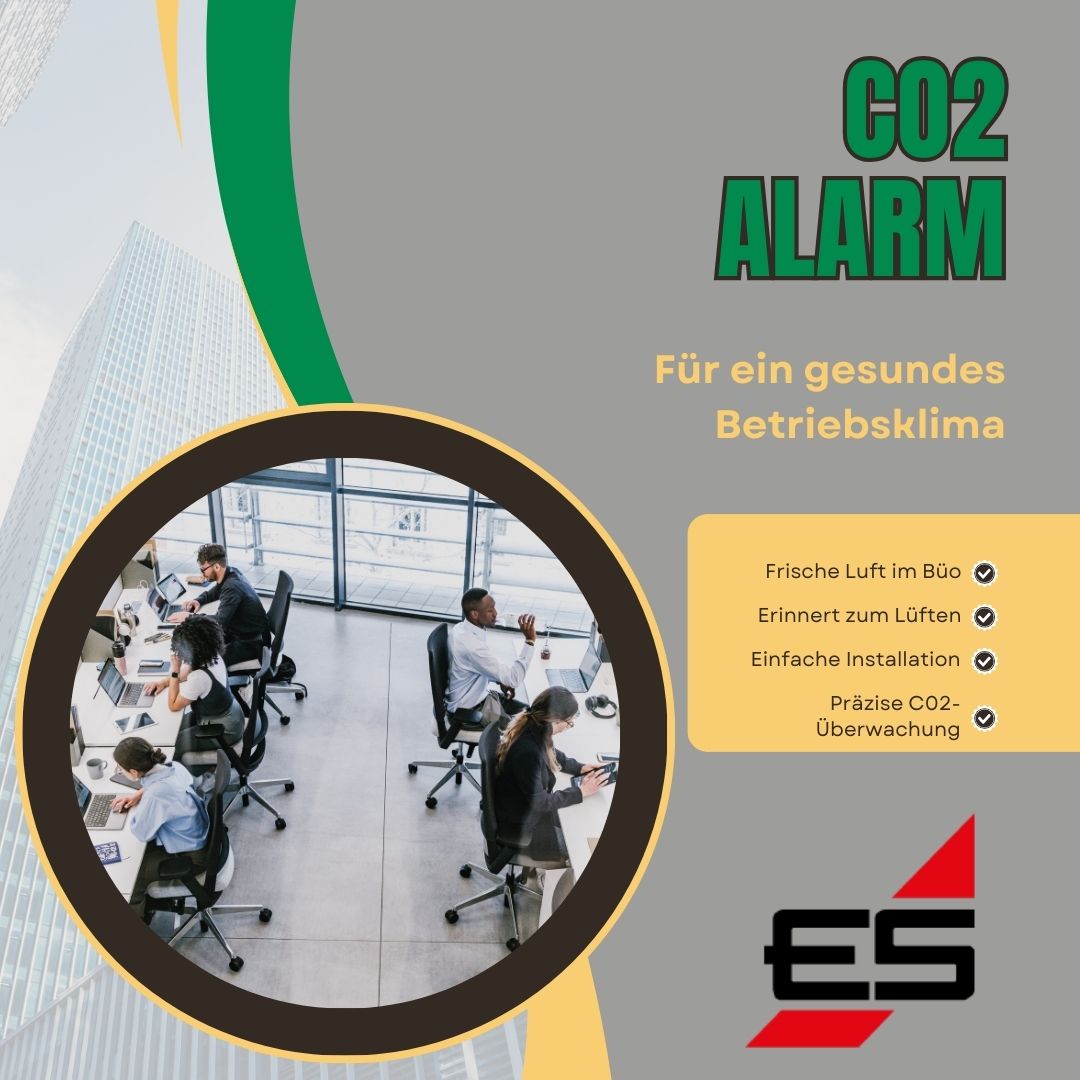 CO2 Alarm für gesundes Betriebsklima