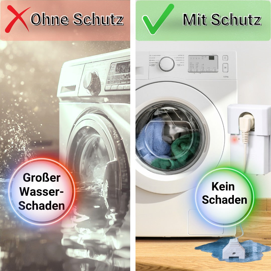 Aquastopp SHT 216 Vergleich mit oder ohne Schutz