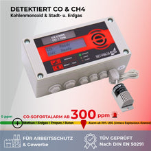 CO und CH 4 Melder, detektiert Kohlenmonoxid und Stadt- u. Erdgas