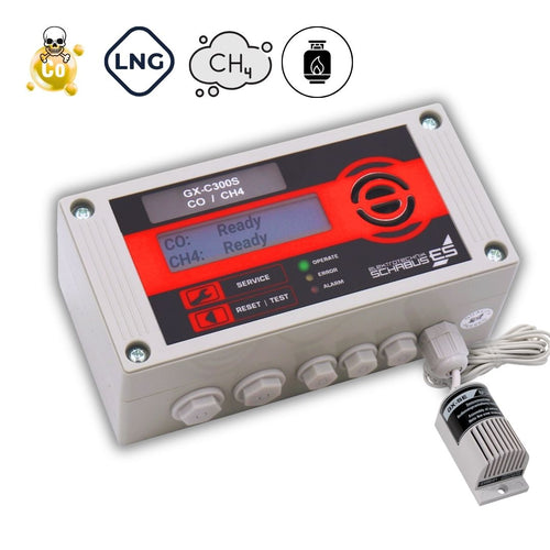 PROFI CO Melder GX-C300S + externen Sensor für Stadt- u. Erdgas