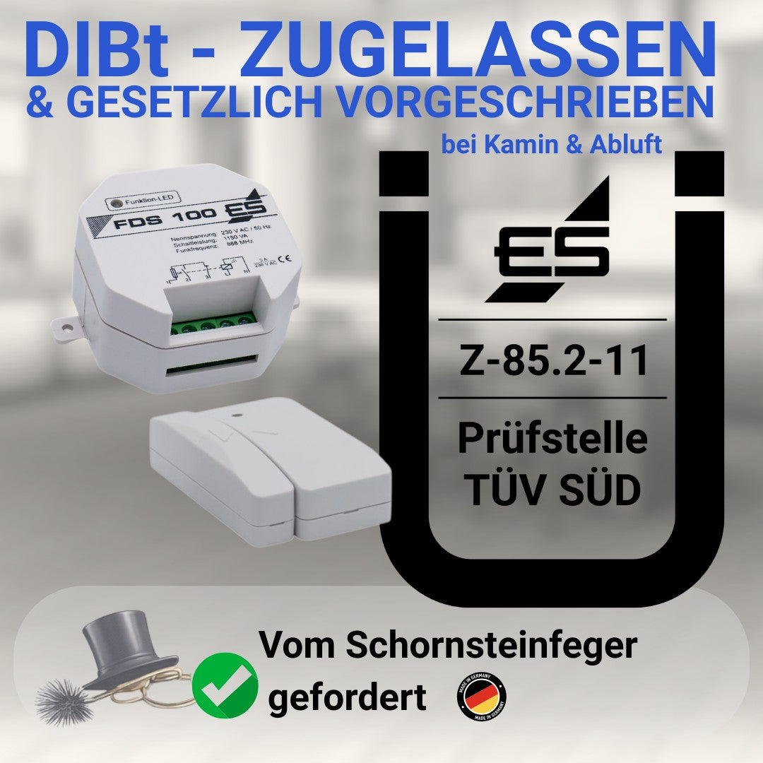 Dibt-Zugelassen und TÜV geprüft bei Kamin und Abluft