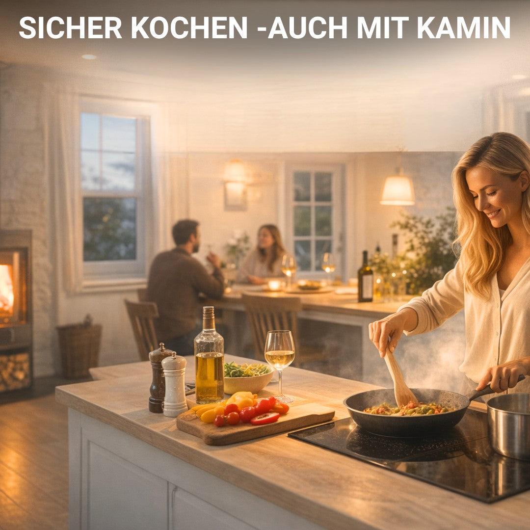 Sicher kochen - auch mit Kamin Abluftsteuerung per Funk