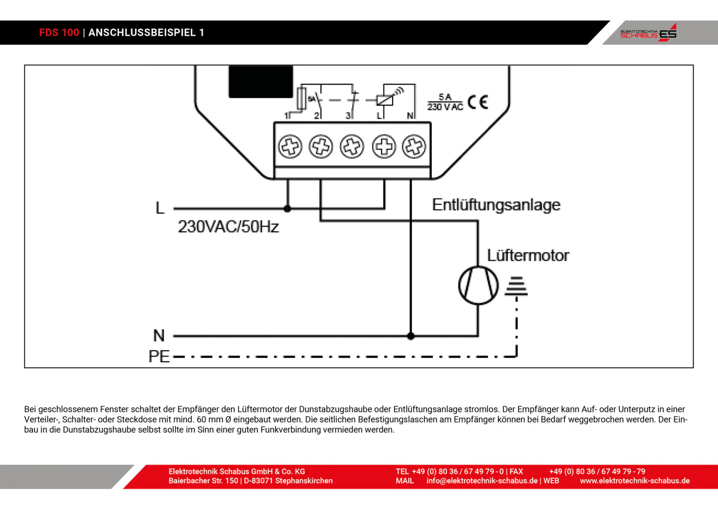 Funk-Abluftsteuerung FDS 100 DIBt