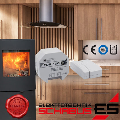 Funk-Abluftsteuerung FDS 100 Ü-Zeichen (Dibt) und TüV