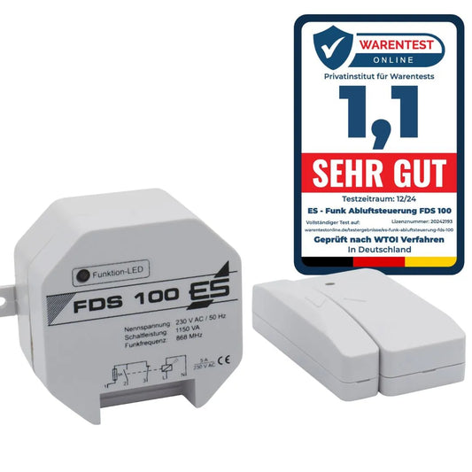Funk-Abluftsteuerung FDS 100 Schabus mit Warentest Online Siegel