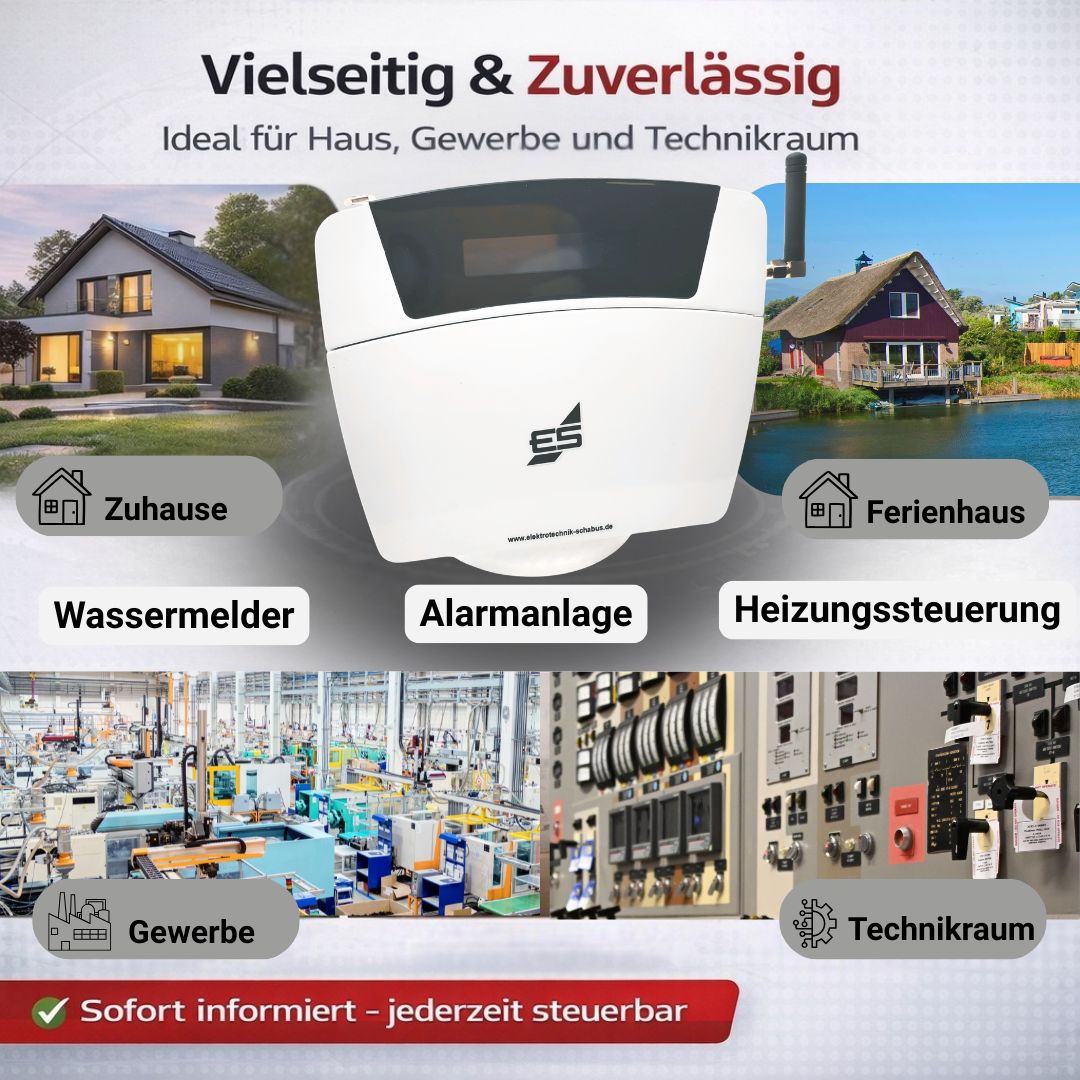 GSM Wählgerät Einsatz für Haus, Gewerbe und Technikraum zur Alarmüberwachung und Fernsteuerung