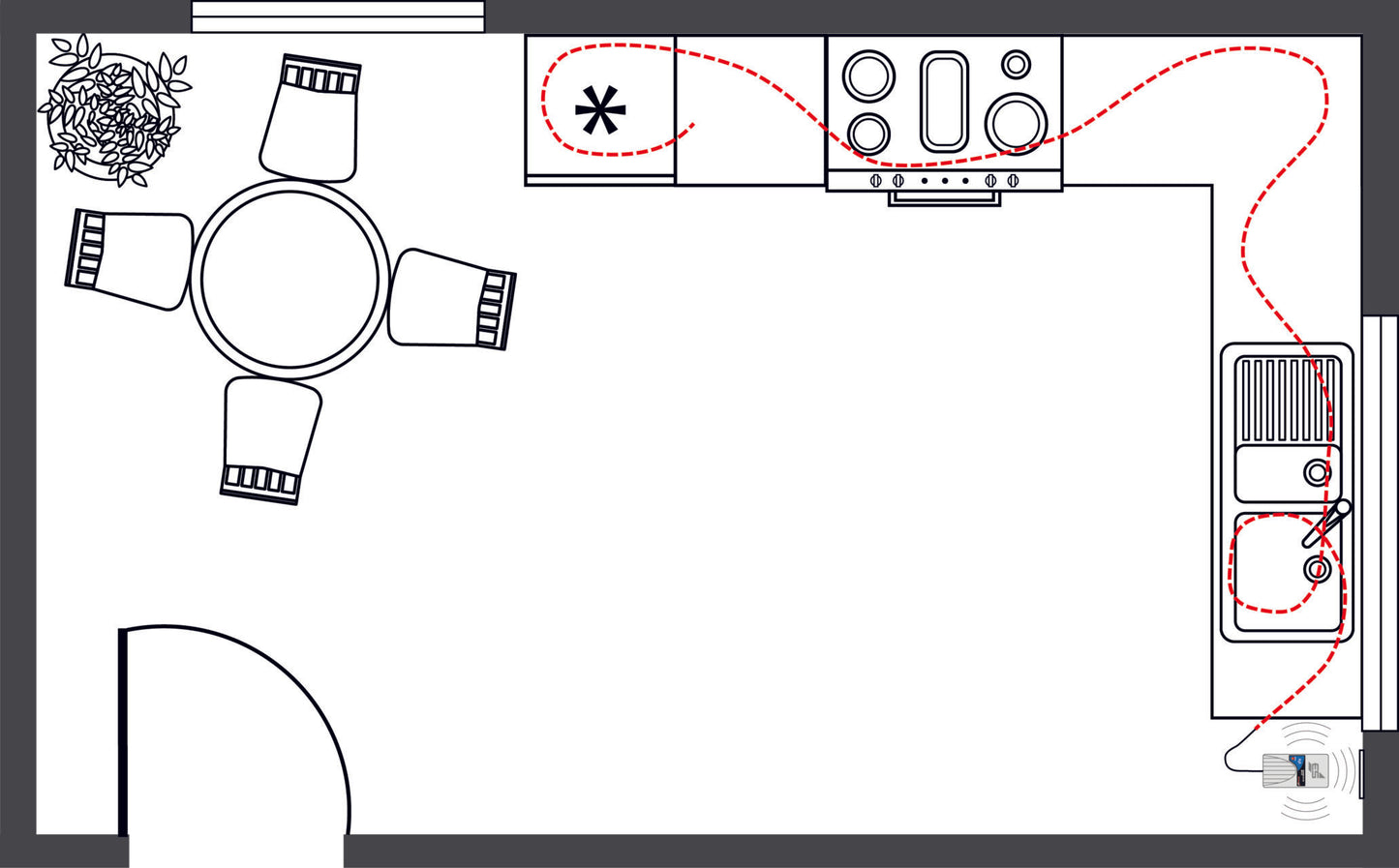 Aquastopp SHT 262 Wassermelder Sensorkabel + Geräteabschaltung
