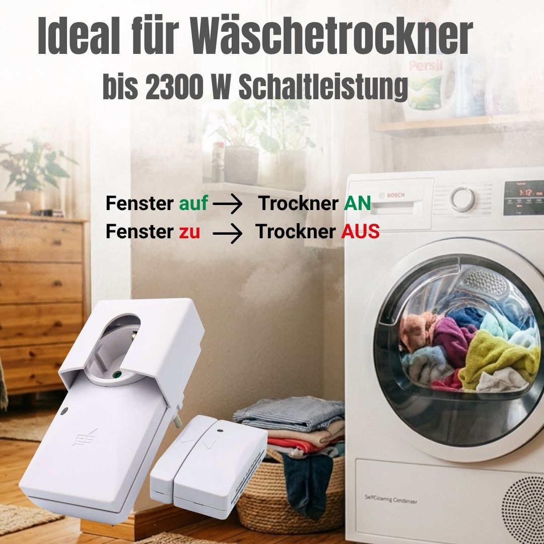 FDS 216 Funk-Abluftsteuerung für Wäschetrockner bis 2300 W Schaltleistung