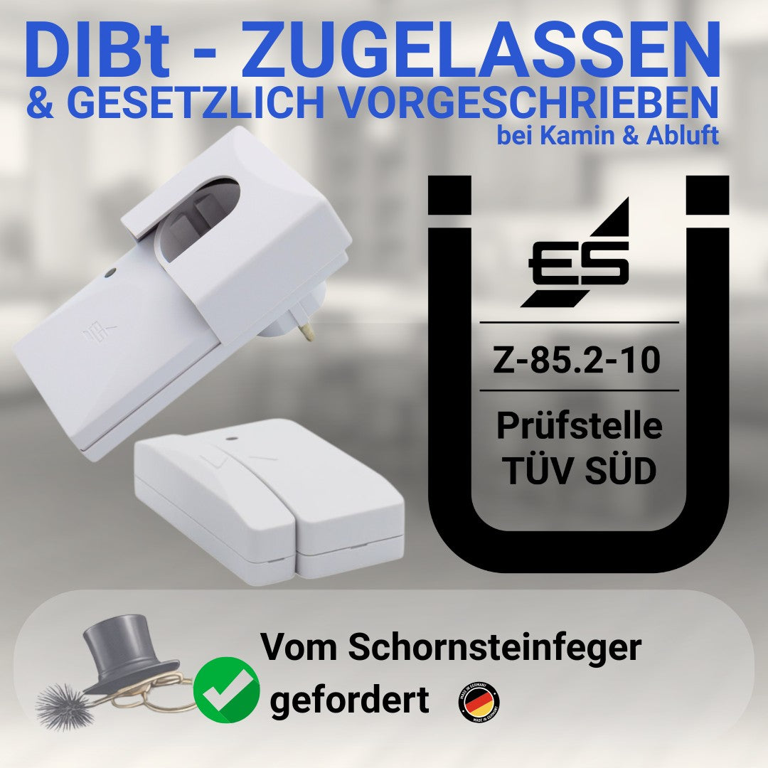 FDS 200 Funk-Abluftsteuerung Dibt-Zugelassen vom Schornsteinfeger gefordert