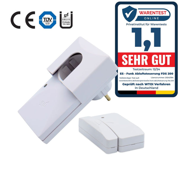 Funk-Abluftsteuerung FDS 200 Ü-Zeichen (Dibt) und TÜV
