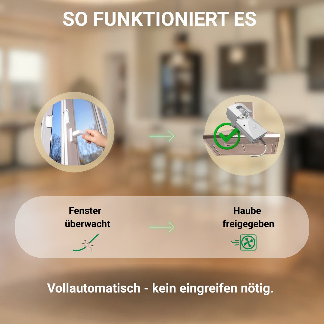 So funktioniert die Kabel-Abluftsteuerung - vollautomatisch