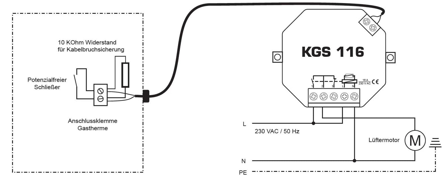 Kabel-Abluftsteuerung KGS 116