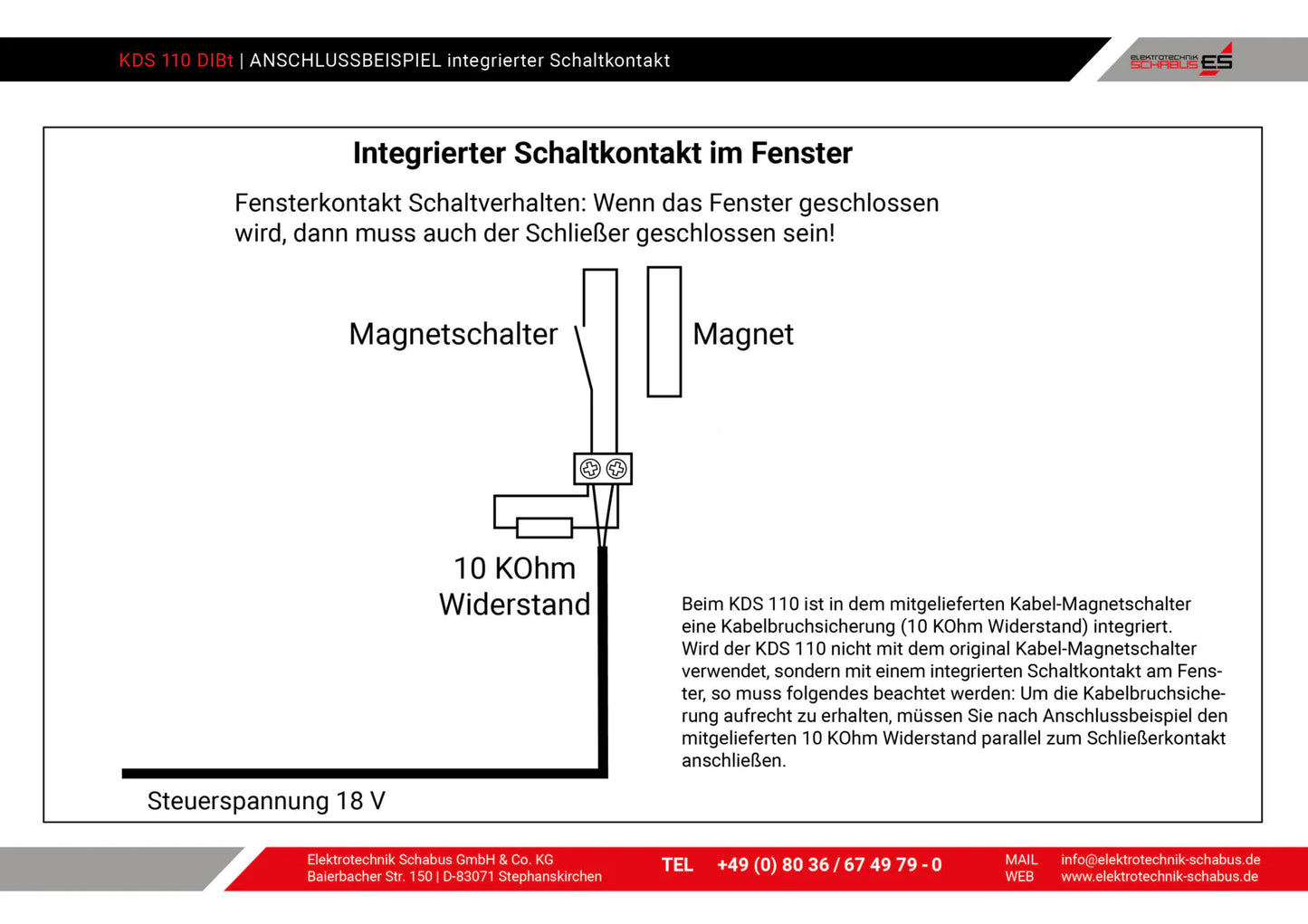 Kabel-Abluftsteuerung KDS 110 DIBt