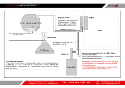 Kabel-Abluftsteuerung KDS 110 DIBt
