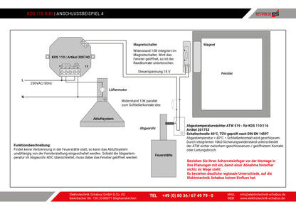 Kabel-Abluftsteuerung KDS 110 DIBt
