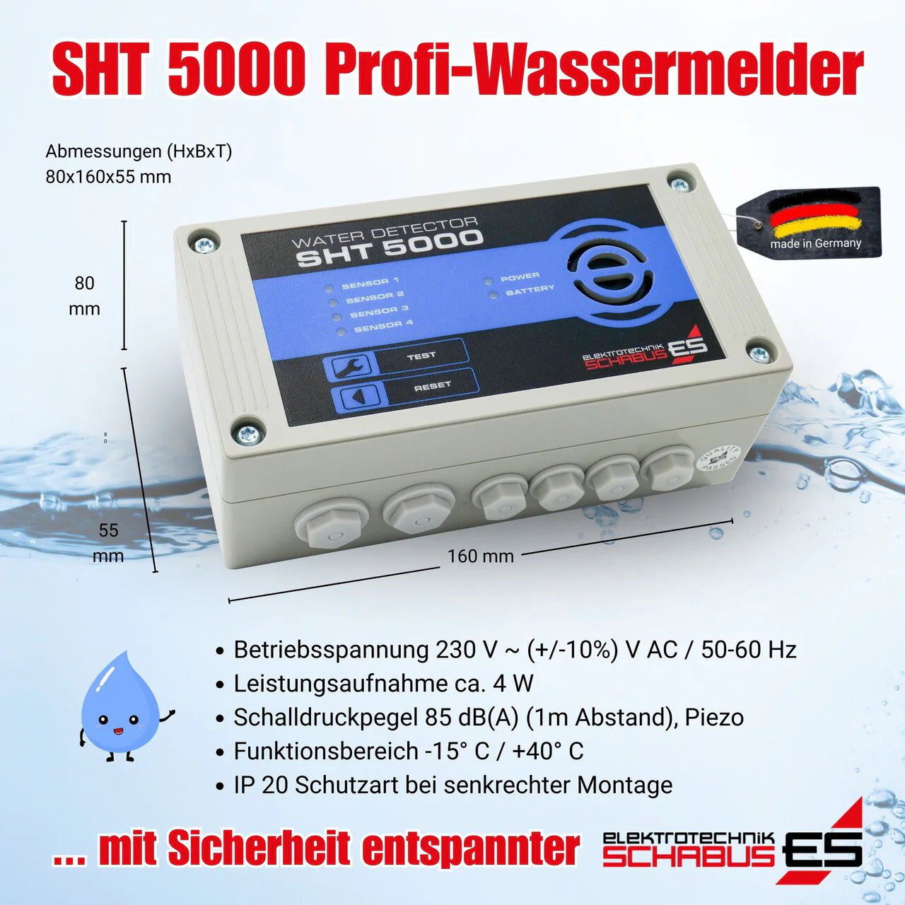 Wassermelder SHT 5000 - 230 V
