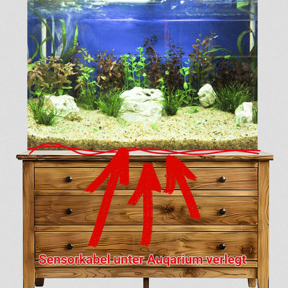 Sensorkabel unter Aquarium verlegt Skizze