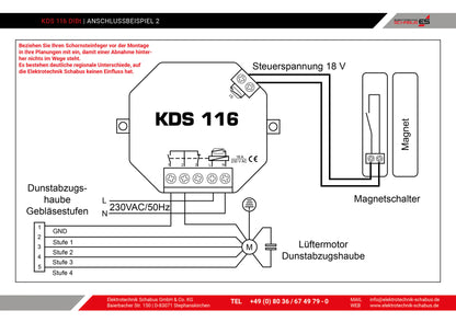 Kabel-Abluftsteuerung KDS 116