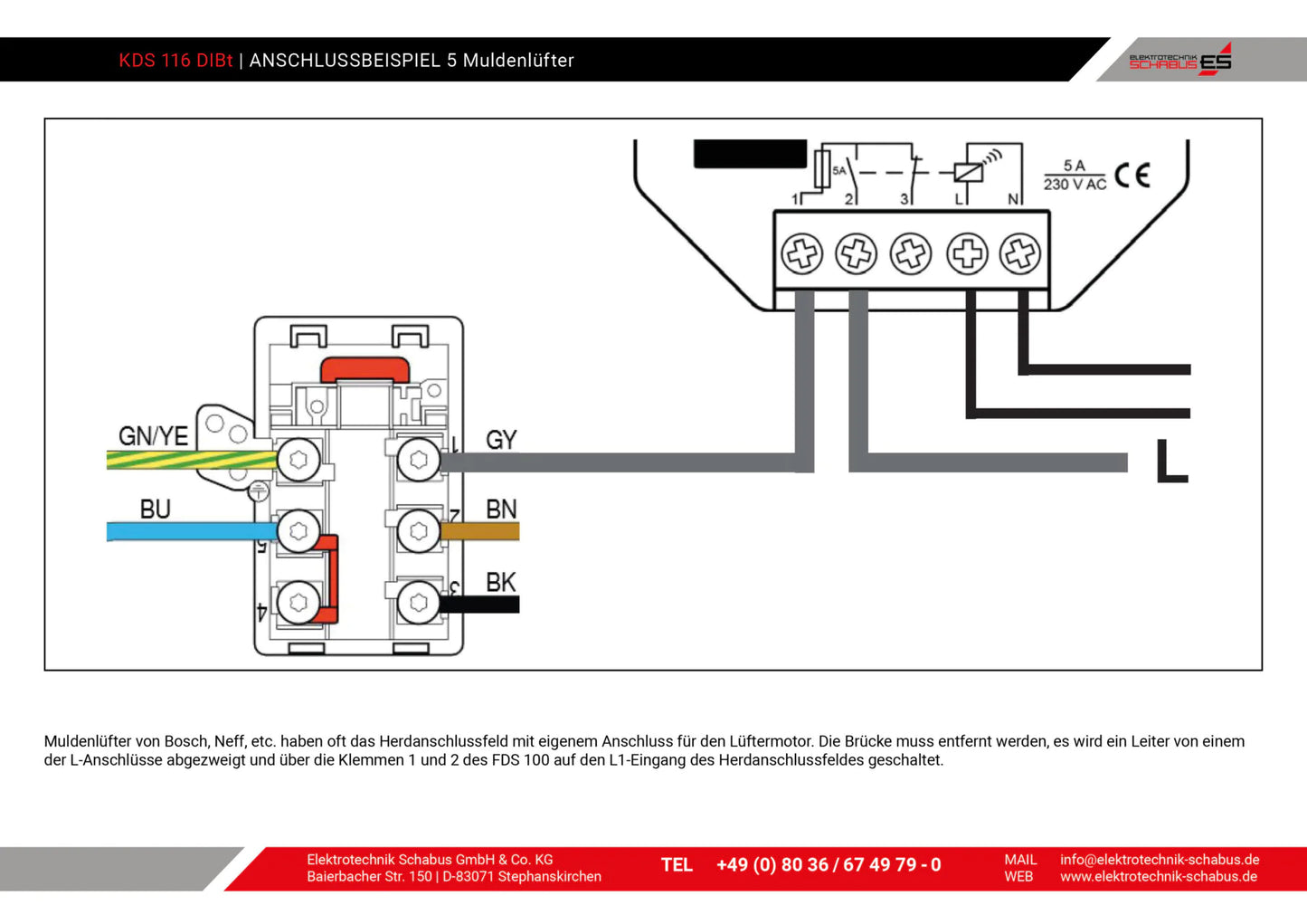 Kabel-Abluftsteuerung KDS 116