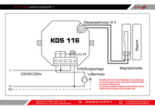 Kabel-Abluftsteuerung KDS 116 -16A Wechsler bis 2300 W