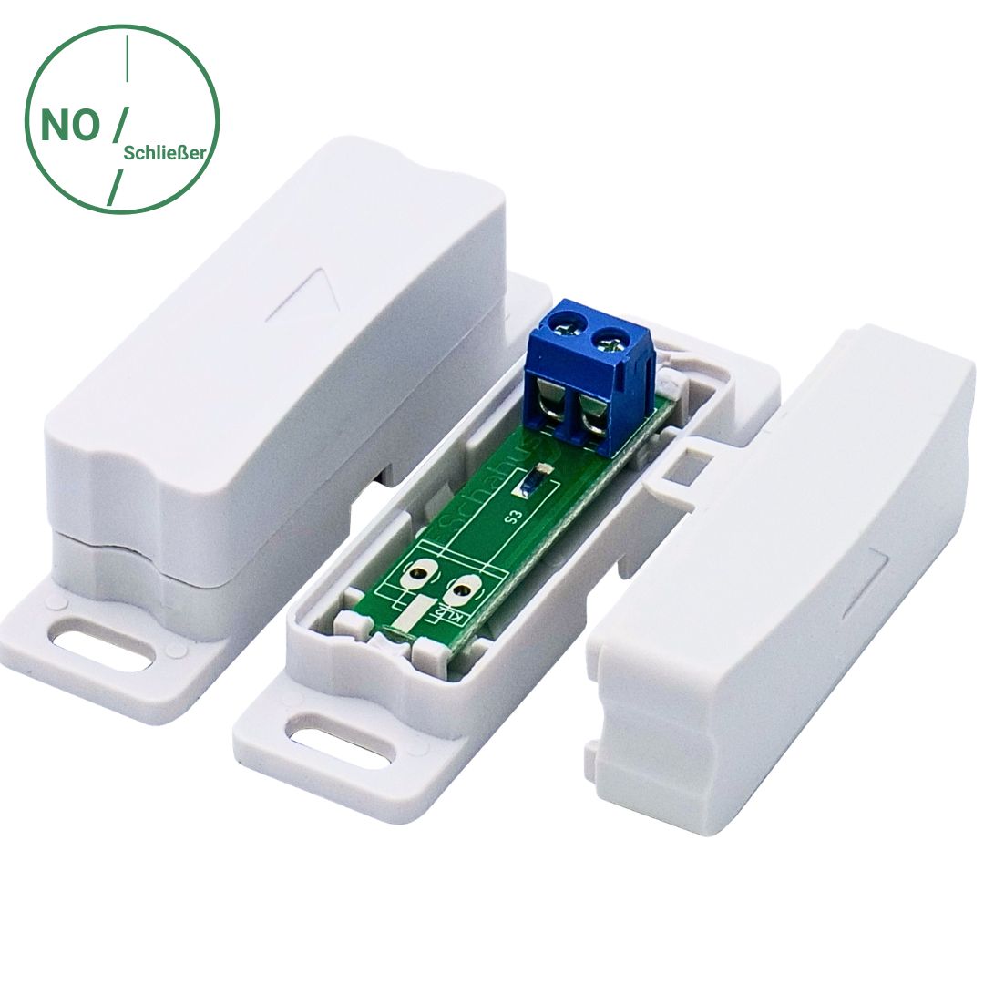 SHT 3001 Reedkontakt Schließer (NO) mit Sensor und Magnet für die Tür- und Fensterüberwachung von Schabus
