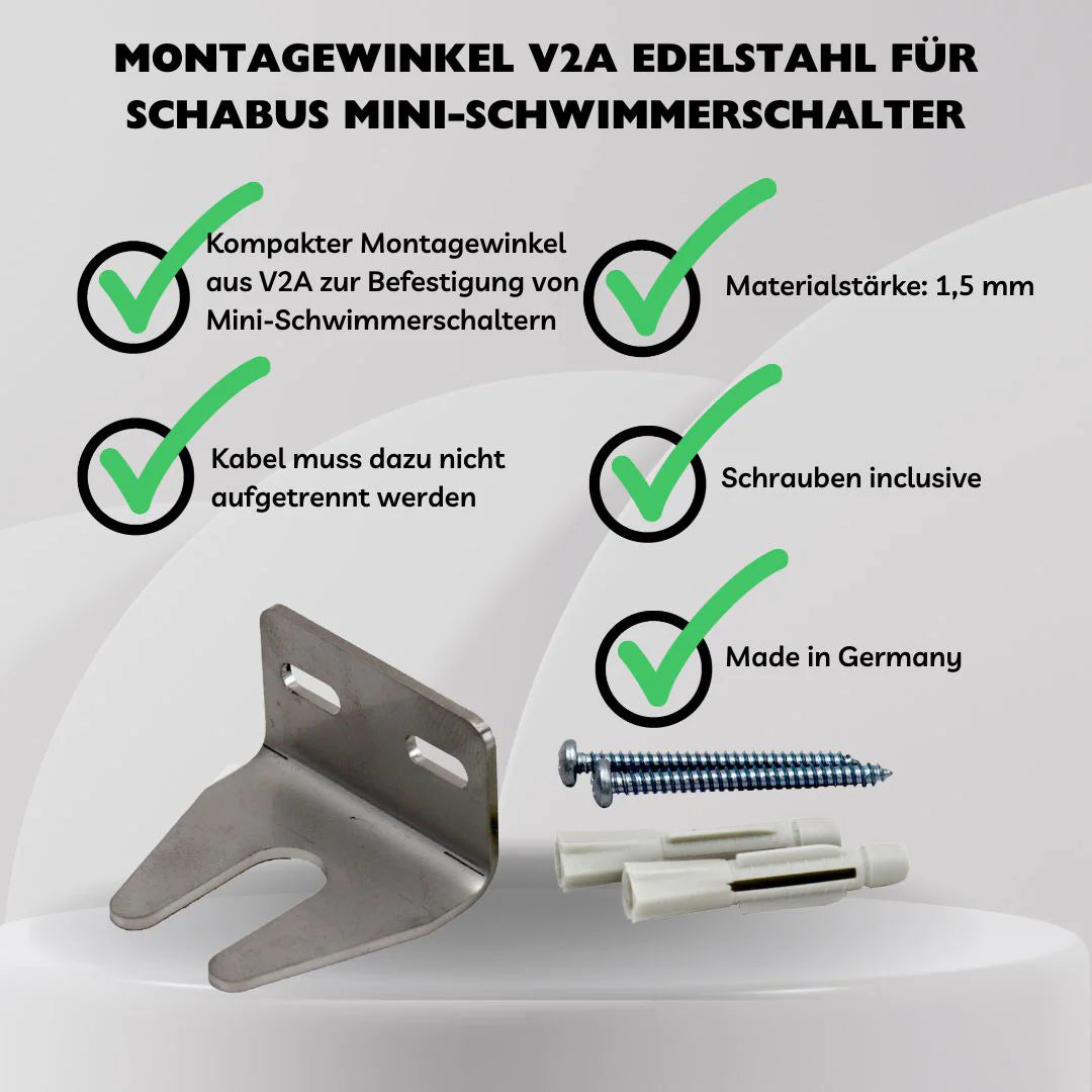 Mini-Schwimmerschalter Kunststoff Wechslerkontakt