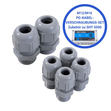 PG-Kabelverschraubungs-Set M12/M16 für Schabus Wassermelder SHT 5000 – Zubehörset mit 4× M12 und 2× M16 Kabelverschraubungen für eine sichere und wasserdichte Kabeldurchführung.