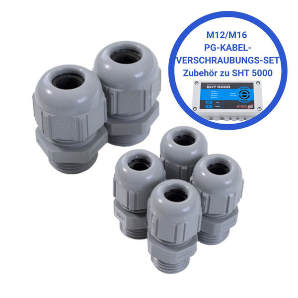 PG-Kabelverschraubung-SET M16/M12 Zubehör zum SHT 5000