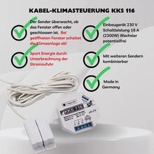 Kabel-Klimasteuerung KKS 116 Einbau-Variante