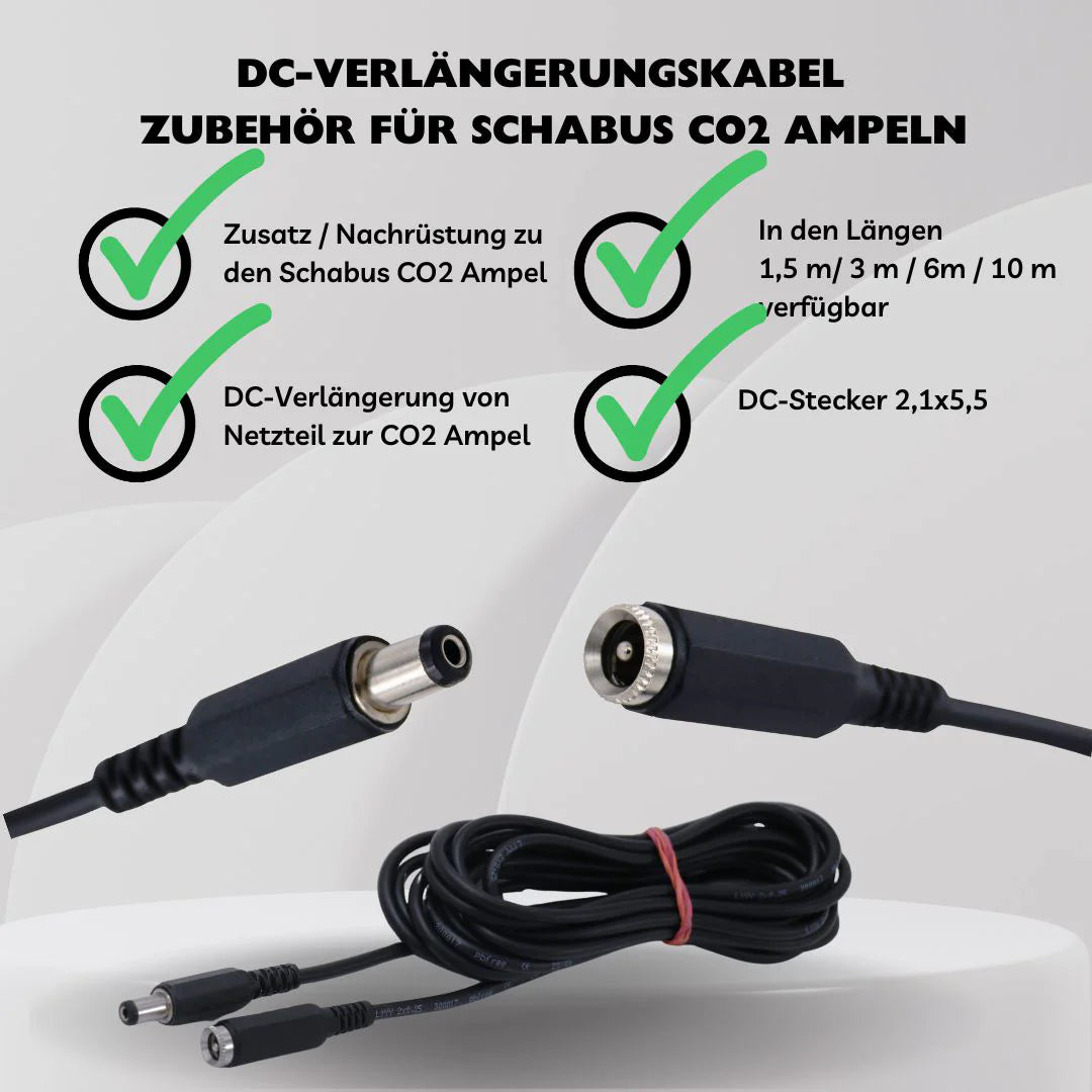 CO2 Ampel Verlängerungskabel 3 m